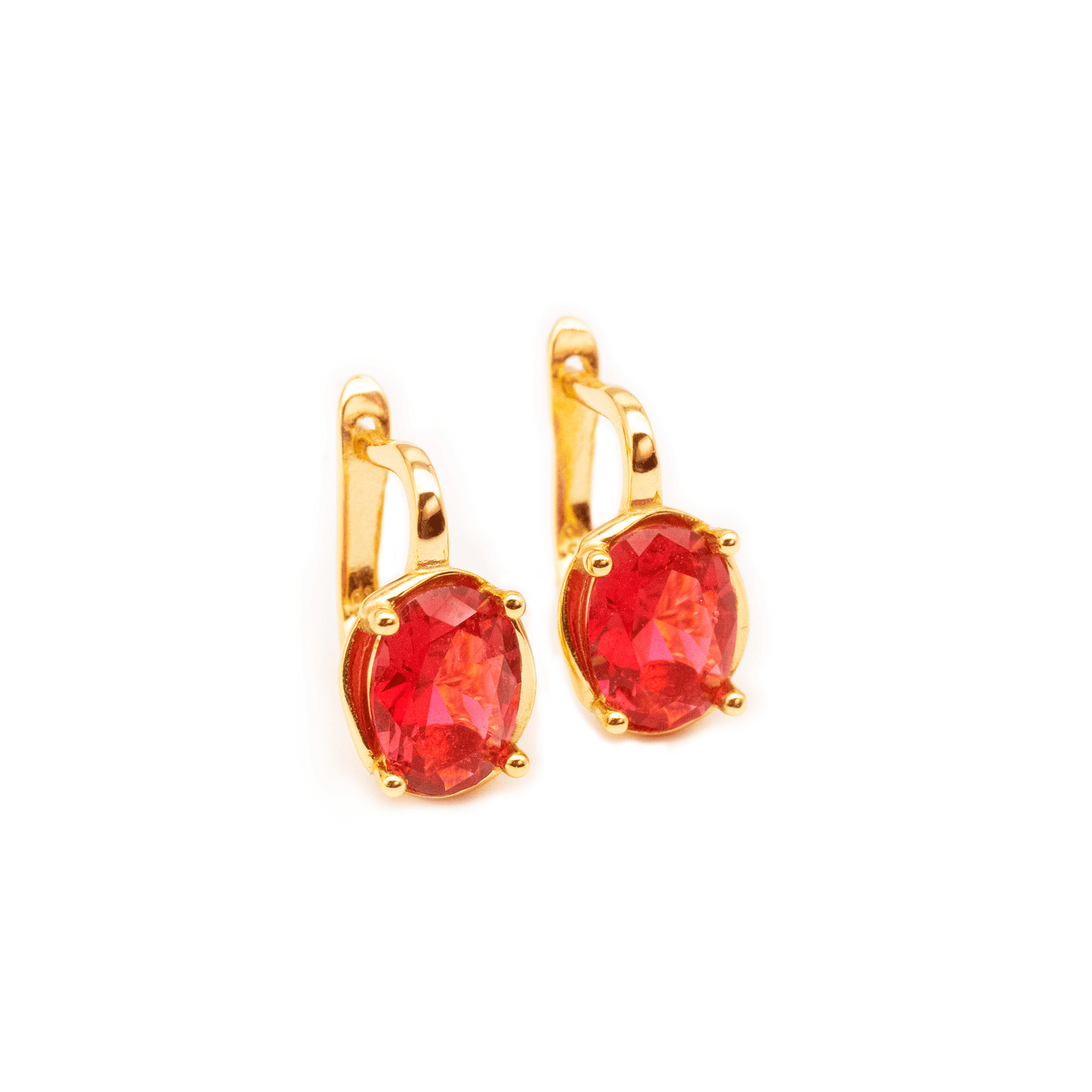 Sour Cherry Gemstone Earrings - LAVUE