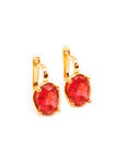 Sour Cherry Gemstone Earrings - LAVUE