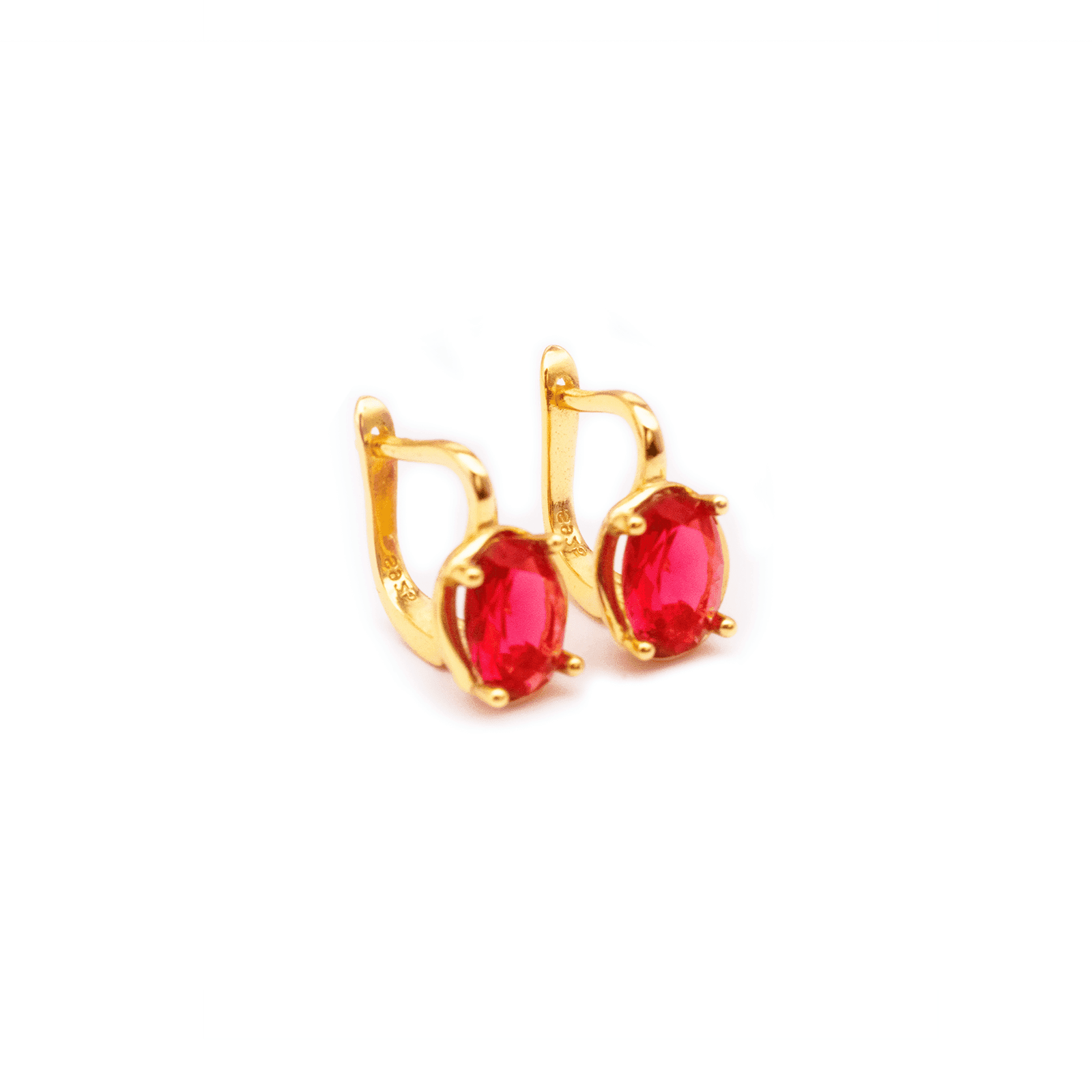 Sour Cherry Gemstone Earrings - LAVUE