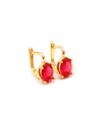 Sour Cherry Gemstone Earrings - LAVUE