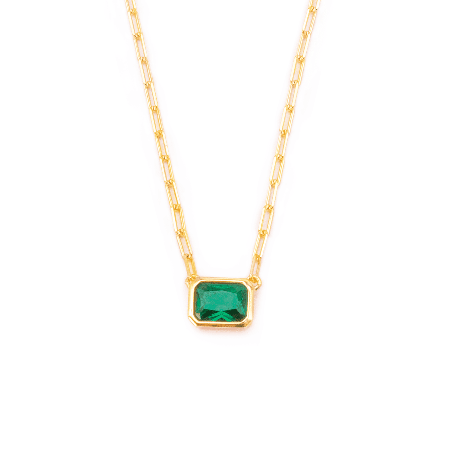 Mint Drops Gemstone Necklace