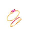 Strawberry Churro Stacking Ring set